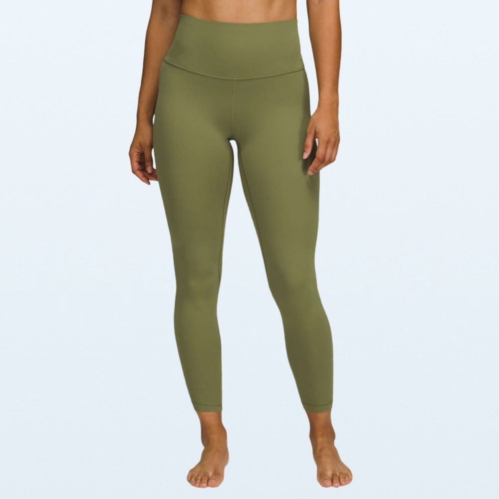 Lululemon Align High-Rise Pant 25" in Bronze Green, Size 2